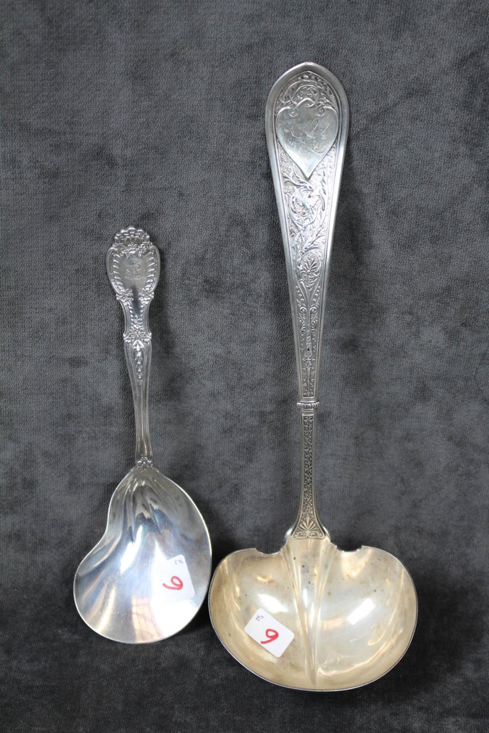 TWO AMERICAN SILVER FLATWARE