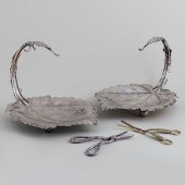 TWO AMERICAN SILVER GRAPE CRAD