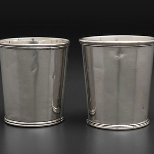 Two American Silver Julep Cups