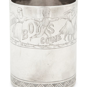 Two American Silver Mugs one