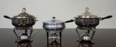 TWO AMERICAN SILVER PLATE CHAF