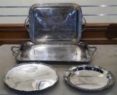 TWO AMERICAN SILVER PLATE TWO-