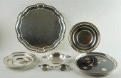 TWO AMERICAN SILVER SERVING DI