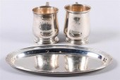 TWO AMERICAN SILVER SMALL TANK