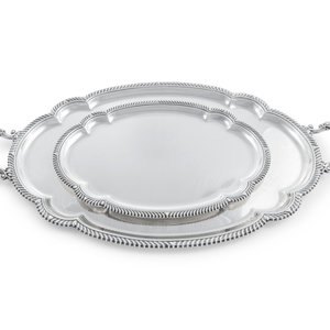 Two American Silver Trays Gorham
