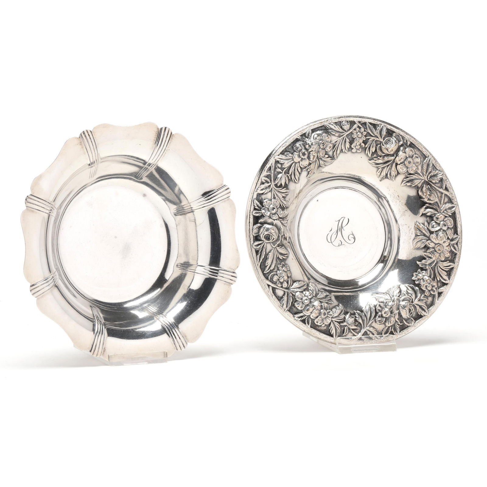 TWO AMERICAN STERLING SILVER BON