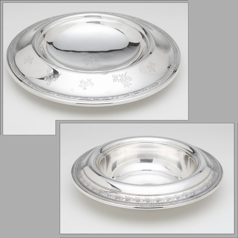 Two American sterling silver center