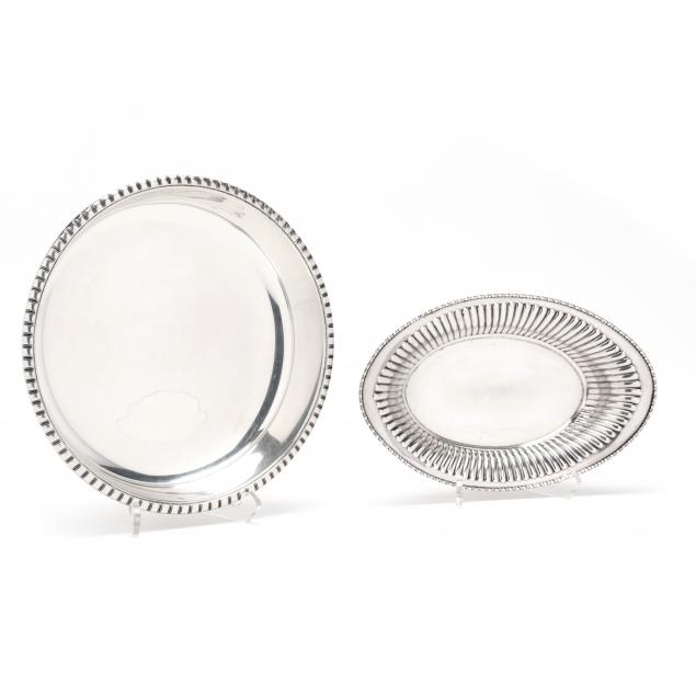 TWO AMERICAN STERLING SILVER DISHES