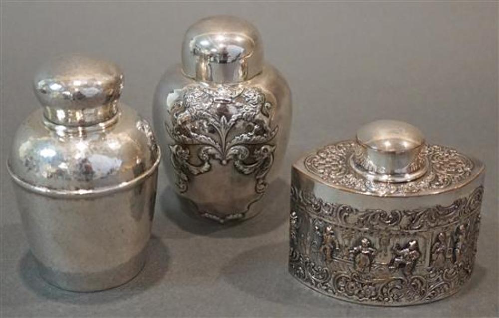 TWO AMERICAN STERLING SILVER TEA
