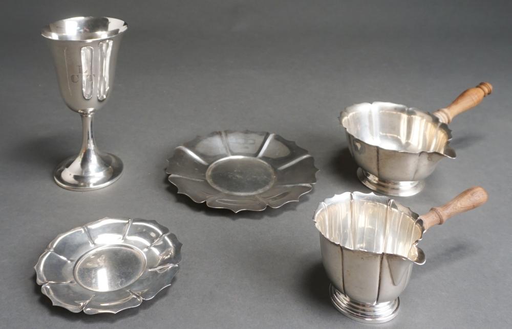 TWO AMERICAN STERLING TREEN