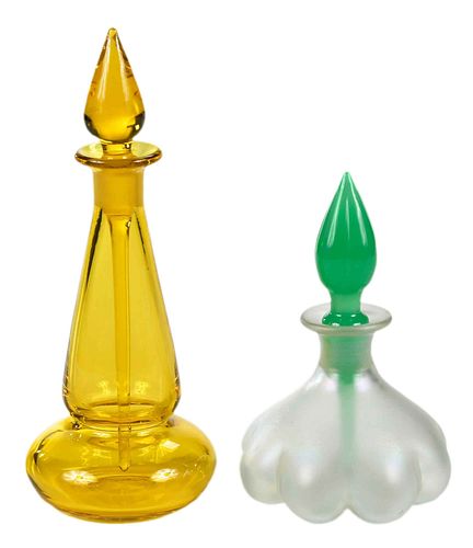TWO AMERICAN STEUBEN GLASS