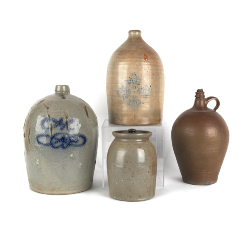 Two American stoneware jugs 19th c.