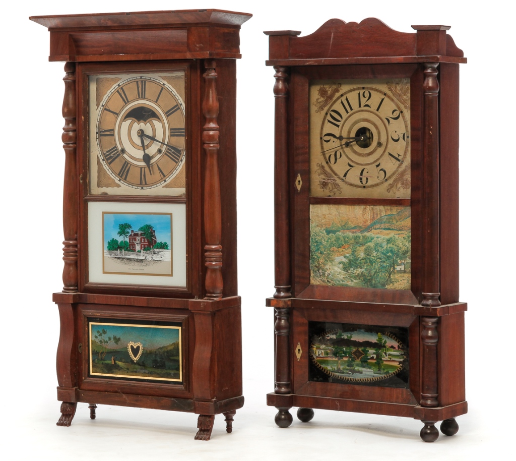 TWO AMERICAN TRIPLE DECKER MANTEL
