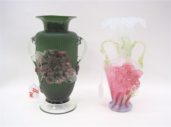 TWO AMERICAN VICTORIAN VASES