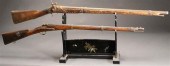 TWO AMERICAN WALNUT PERCUSSION