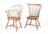 TWO AMERICAN WINDSOR CHAIRS. C