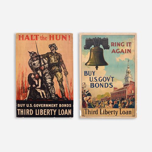 TWO AMERICAN WWI POSTERSTwo