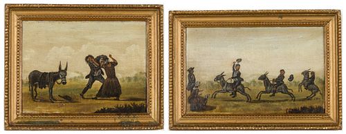 TWO AMERICANA PAINTINGS WITH