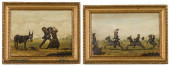 TWO AMERICANA PAINTINGS WITH D