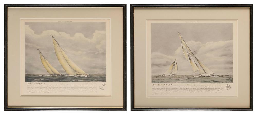 TWO AMERICA'S CUP PRINTS AFTER