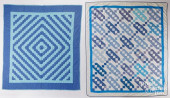 TWO AMISH COTTON QUILTS, LATE
