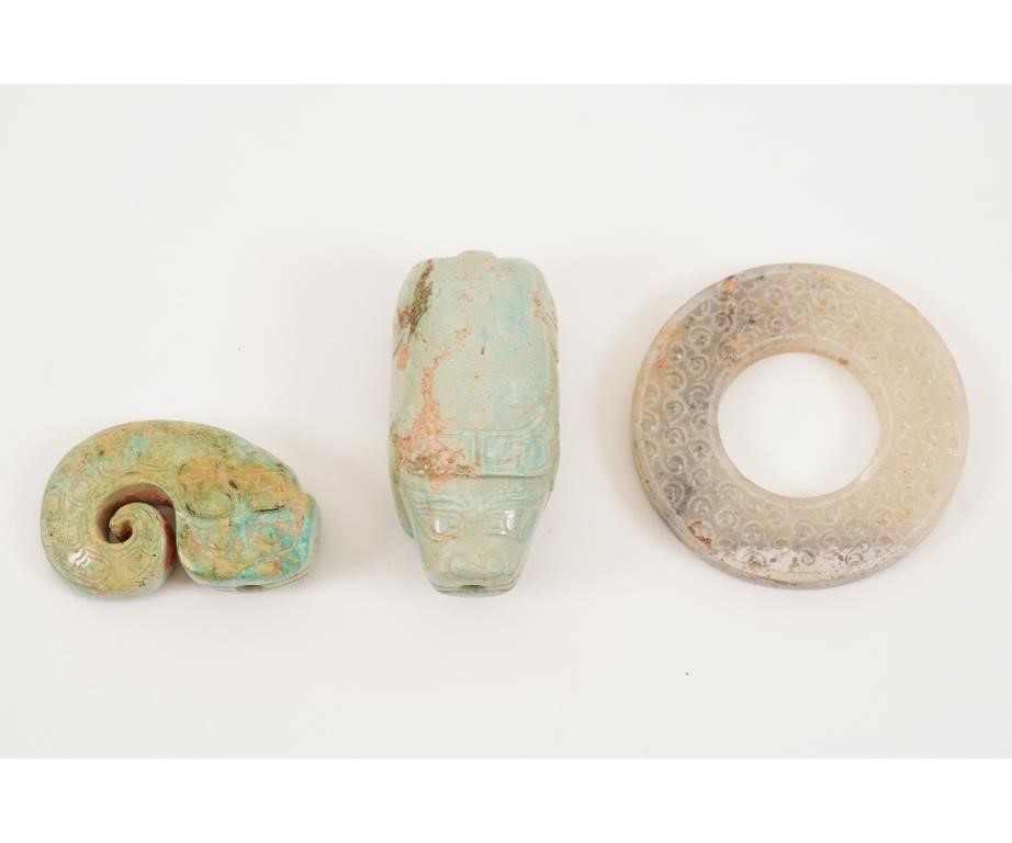 Two ancient Chinese small green