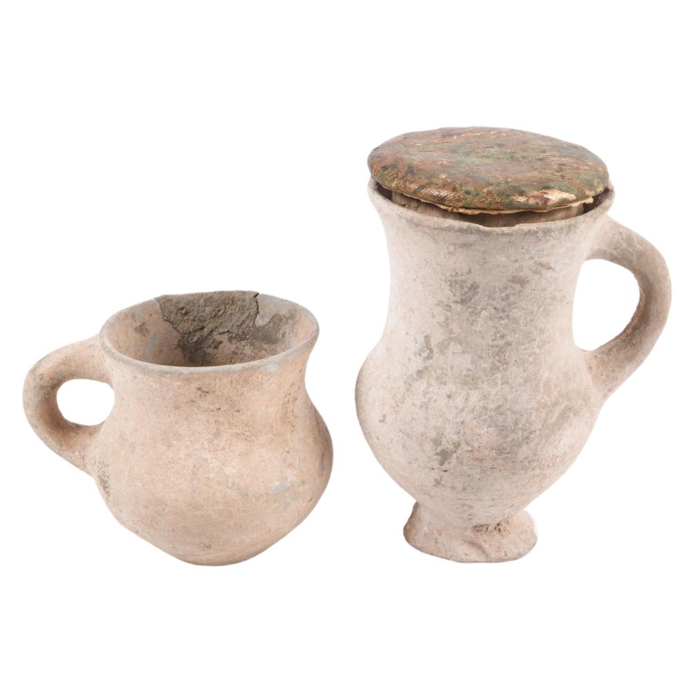 TWO ANCIENT CHINESE TERRACOTTA
