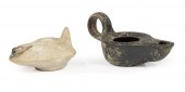 TWO ANCIENT ROMAN OR GREEK POT