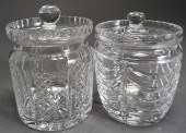 TWO ANGLO-IRISH CUT CRYSTAL BI