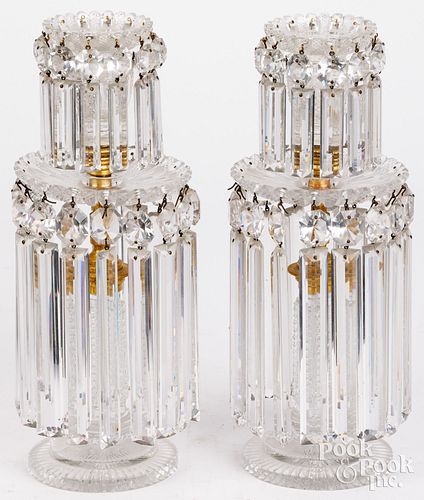 TWO ANGLO-IRISH CUT CRYSTAL