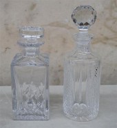 TWO ANGLO-IRISH CUT CRYSTAL DE