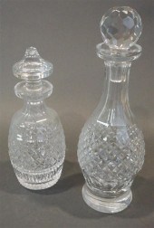 TWO ANGLO-IRISH CUT CRYSTAL DE