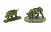 TWO ANIMAL BRONZES.  Twentieth