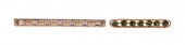 TWO ANTIQUE 14K YELLOW GOLD AN