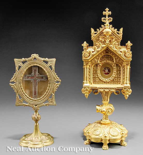 Two Antique American Gilt Bronze