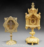 Two Antique American Gilt Bron