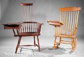 Two Antique American Maple and