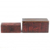 TWO ANTIQUE AMERICAN PRIMITIVE