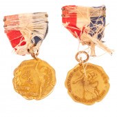 TWO ANTIQUE AQUATIC ATHLETIC M