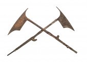TWO ANTIQUE ASIAN AXESTwo Anti