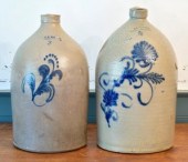 Two antique Burlington VT jugs