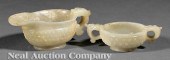 Two Antique Chinese Carved Cel