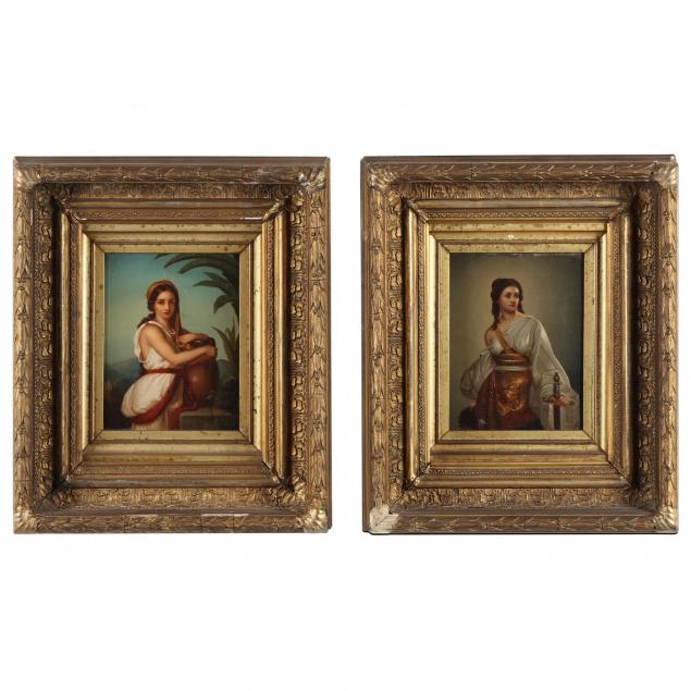 TWO ANTIQUE CONTINENTAL SCHOOL