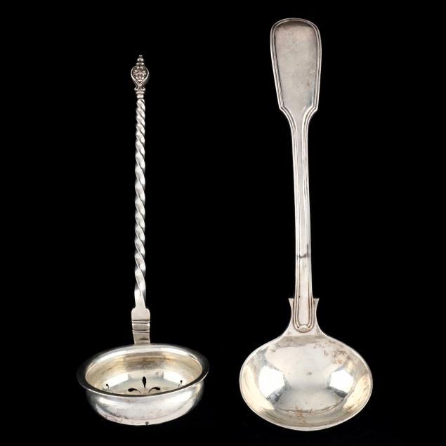 TWO ANTIQUE CONTINENTAL SILVER