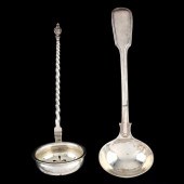 TWO ANTIQUE CONTINENTAL SILVER