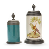 TWO ANTIQUE CONTINENTAL TANKAR