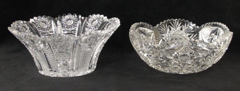 Two Antique Cut Glass Bowlsboth