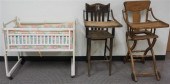 TWO ANTIQUE DECORATED FRUITWOO