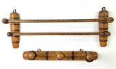 TWO ANTIQUE ENGLISH FAUX BAMBO