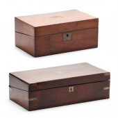 TWO ANTIQUE ENGLISH LAP DESKS